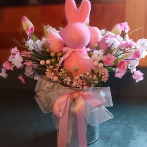 Pink felt Bunny centerpiece